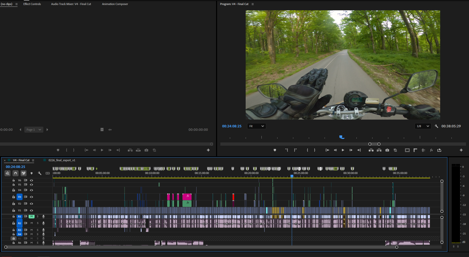 Editing timeline for 3 Motovlogging Mistakes Almost Everyone Makes
